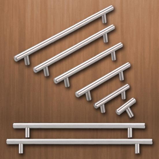 Практичная полая Т-образная ручка из нержавеющей стали 12 мм для кухонного шкафа