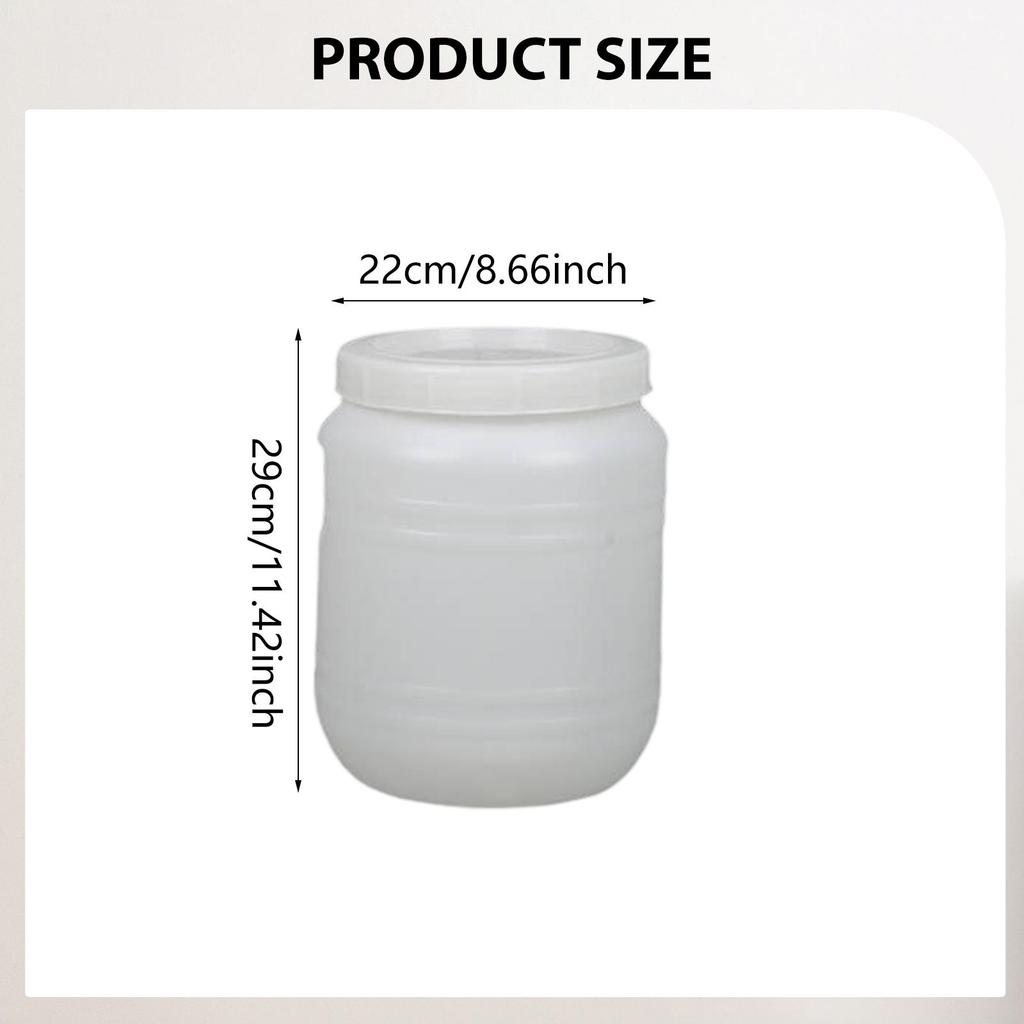 Water Bucket Bin with Lid Sturdy Heavy Duty Practical Honey Pail Barrel for Laundry Paint Tools Rice Fishing