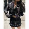 Large Lapel Fur Integrated Short Buckle Jacket Women's New Winter Thickened Loose Locomotive Clothing