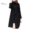 Женское шерстяное пальто осень-зима с отложным воротником, однобортное, свободное, средней длины, плотное, сохраняющее тепло, для поездок на работу, свиданий, путешествий