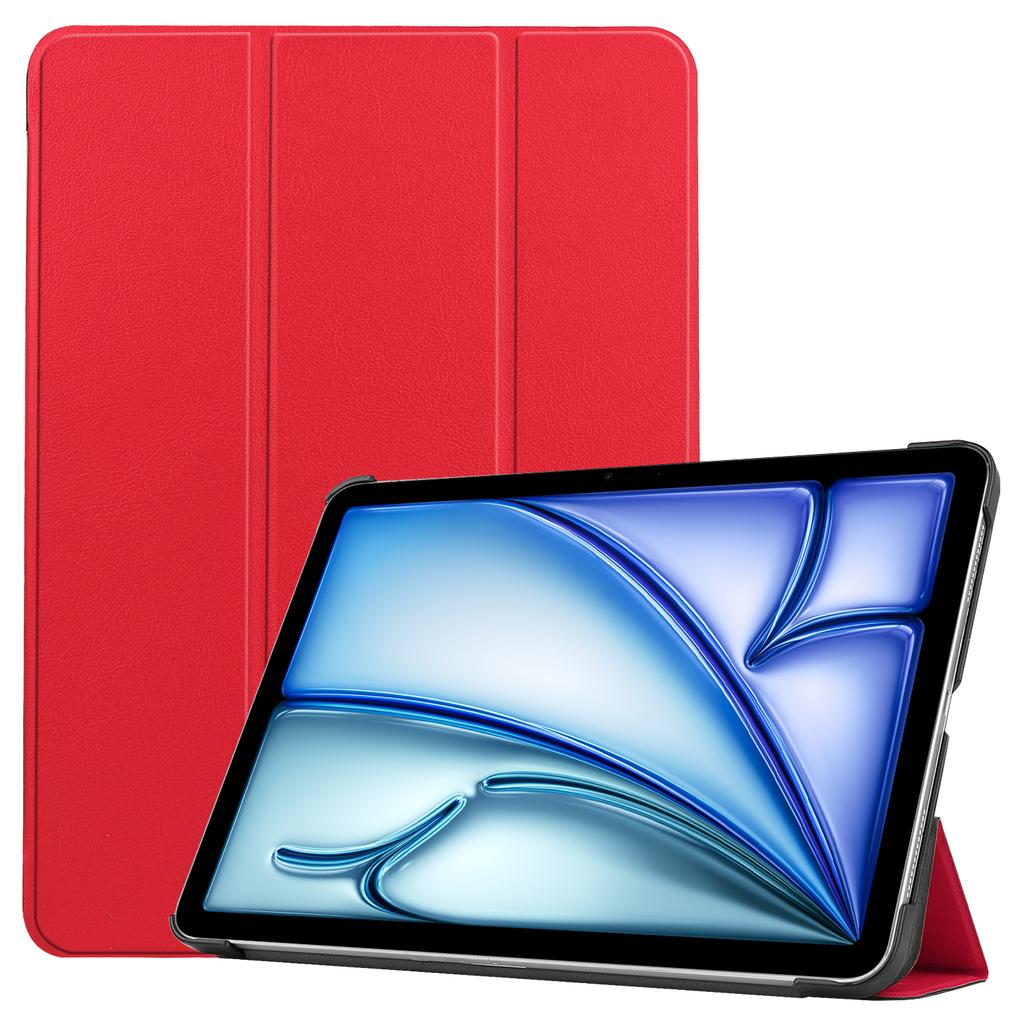 For iPad Air 13 (2025)/(2024) Case Auto Wake/Sleep Tri-Fold Stand Leather Tablet Cover