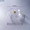 Creative Transparent Double Sided Glass Bowl Restaurant Dessert Bowl Snack Bowl Fruit Bowls Dim Sum Bowls Specialty Tableware