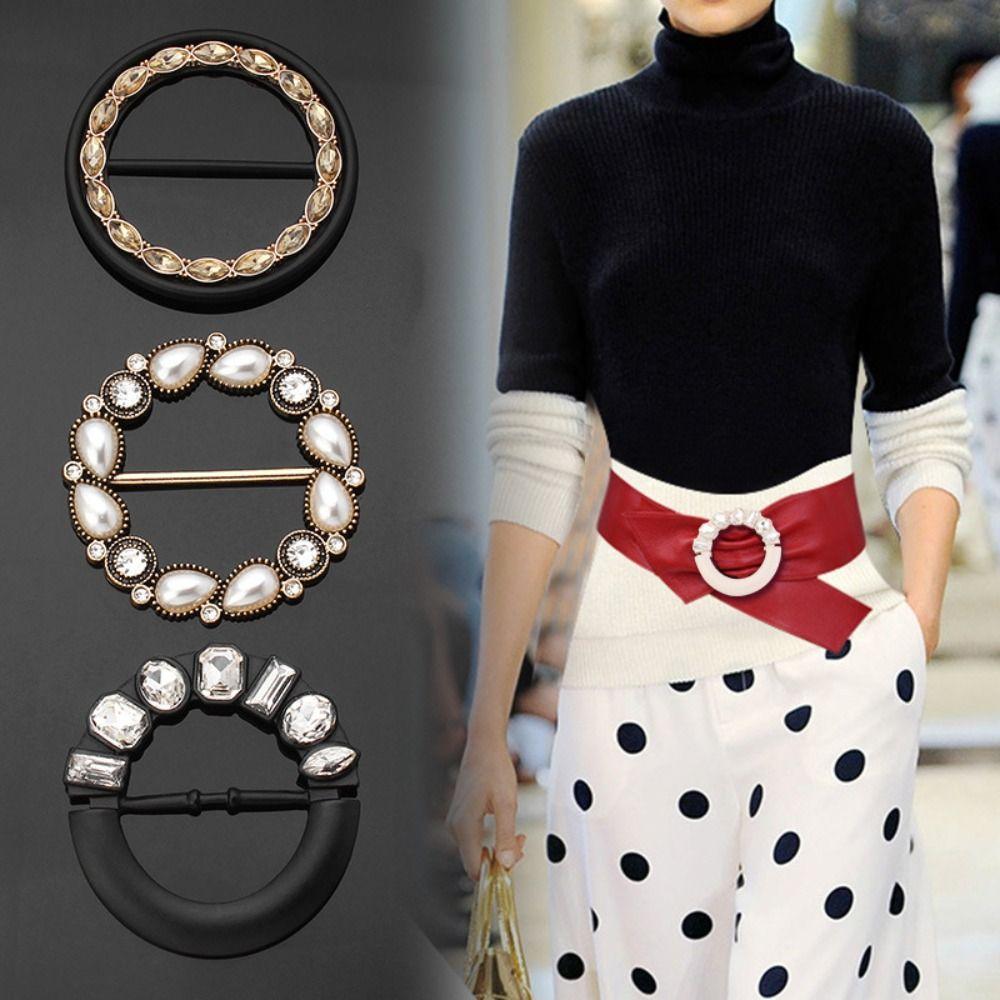 Waist Buckle Scarf Ring Corner Knotted Buttons Coat Adjustment Button Scarf Buckle Belt Button