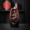 Керамический держатель для благовоний «Дымовой водопад» с 10 конусами, многофункциональная горелка для благовоний «Водопад», аксессуары для медитации ручной работы