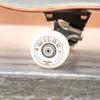 Miles Wheels 99a 53mm Conical Hard Skateboard Set of for Street Skateboarding Wheels, 4, White,