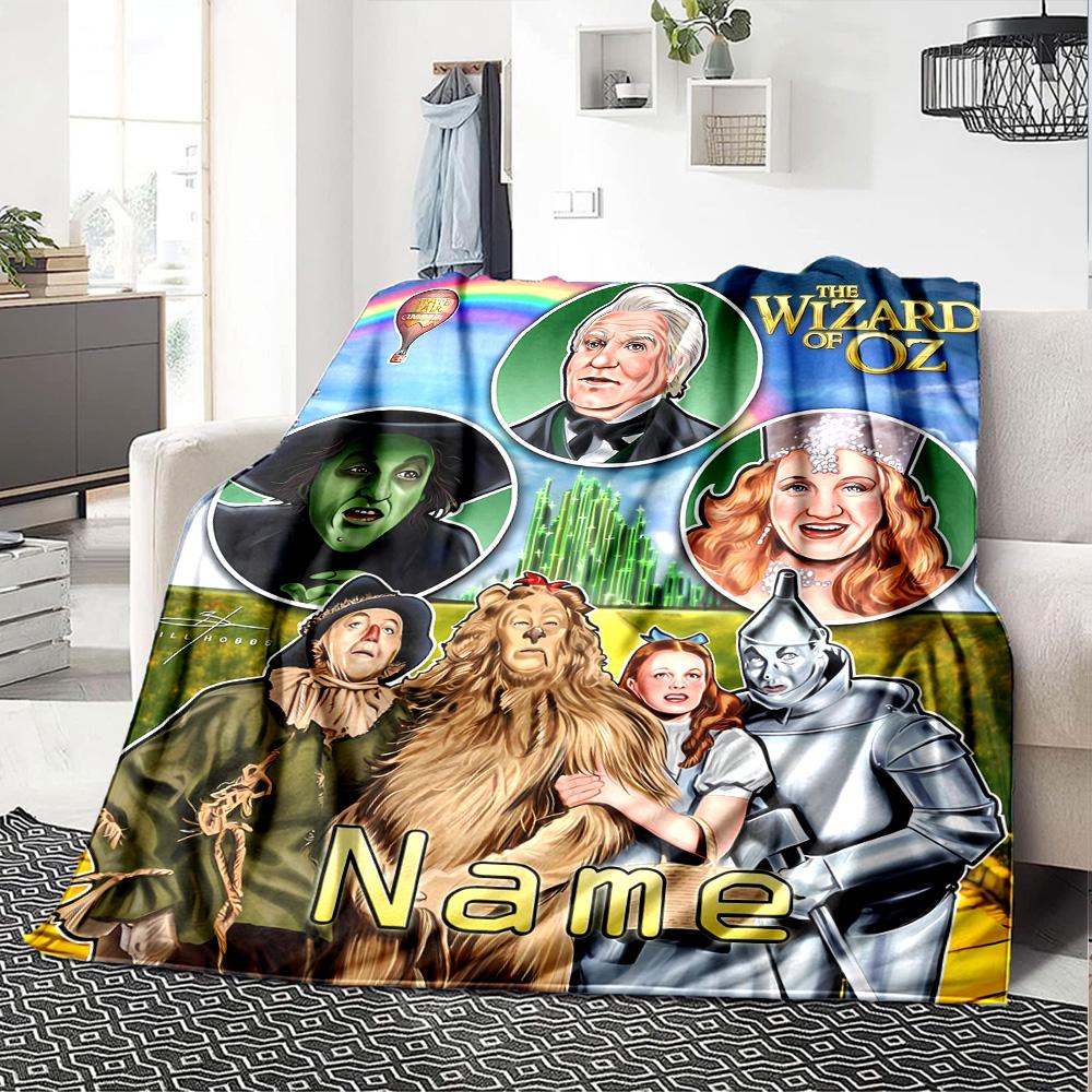 Customiz Name Personality The Wizard of Oz Blanket Soft &Warm Sofa Office Bed Travel Lunch Break Blanket, Gift Suitable All Seasons