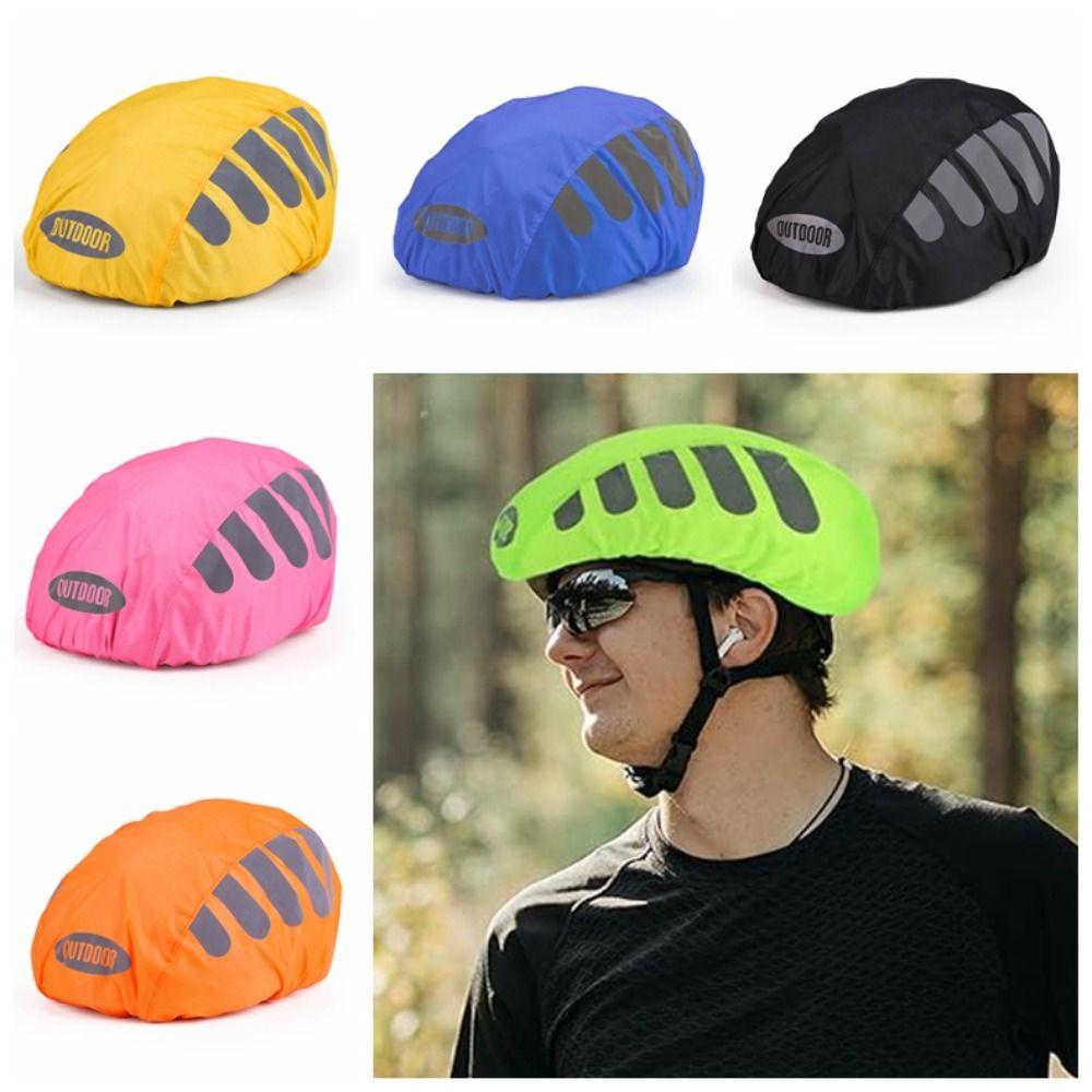 High Visibility Bike Helmet Rain Cover Waterproof Helmet Protection Cover  MTB Road