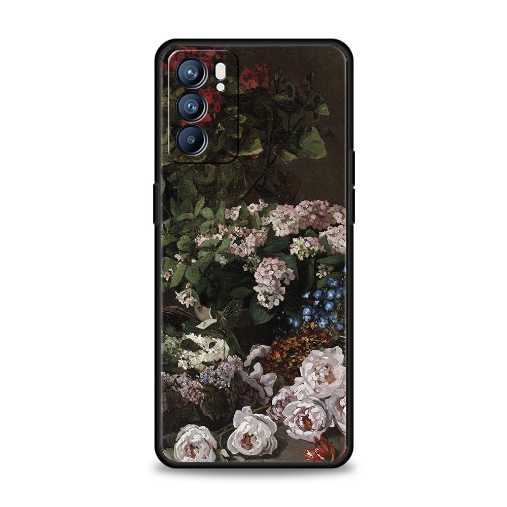 Claude Monet Impressionism For Oppo Reno7 Reno6 Pro Plus A54 5G Phone Case Find X6 X5 A53 A52 A9 A15 A95 A17 A16 A76 A74 Cover