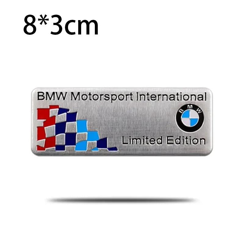 BMW M Performance E90 E60 E46 Aluminum Car Sticker Ferrari Pattern Car Styling Decal Badge Replacement Cover for Vehicle ZAH5