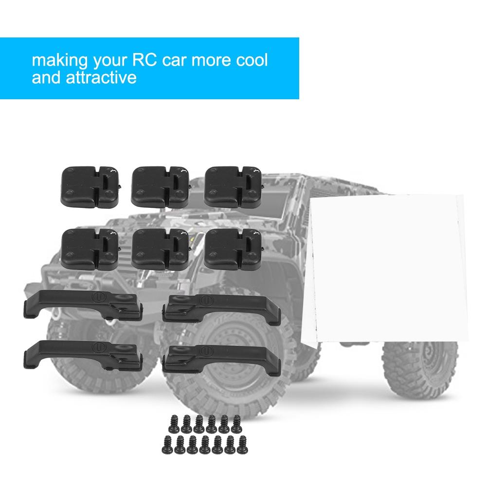 1 комплект пластиковых дверных петель и дверных ручек для Traxxas TRX-4 1:10 RC Гусеничный