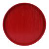 Red Round Wooden Plate Food Grade Fruit Cutlery Tray for Kitchen Home Restaurant27cm