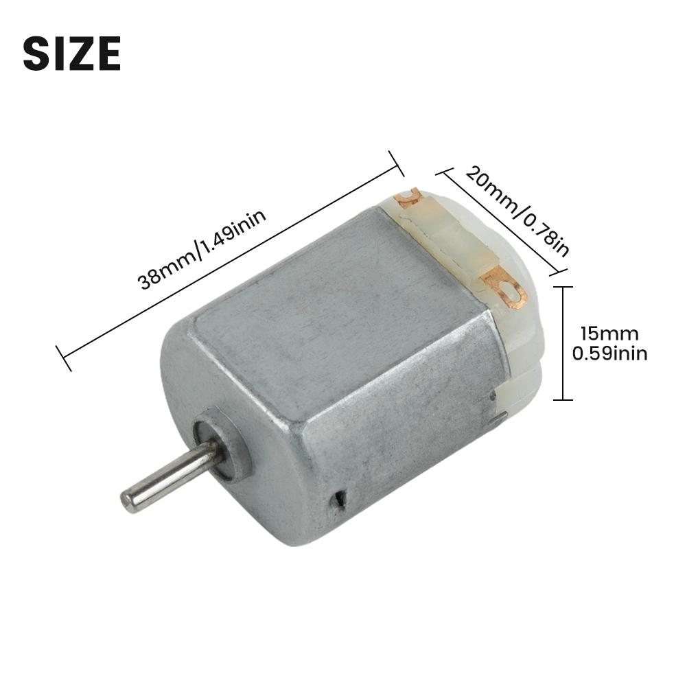 17000-18000 Rpm 130 Motor 38*20*15mm 3pcs/set Stainless Steel