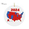 1/2/3/5 шт. Украшение на тему выборов президента США 2024 года, результаты выборов в штате США, рождественское украшение на елку, памятный подарок для сторонника
