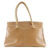 TOD’S Mocasino Shoulder Bag Beige Calfskin Women Used
