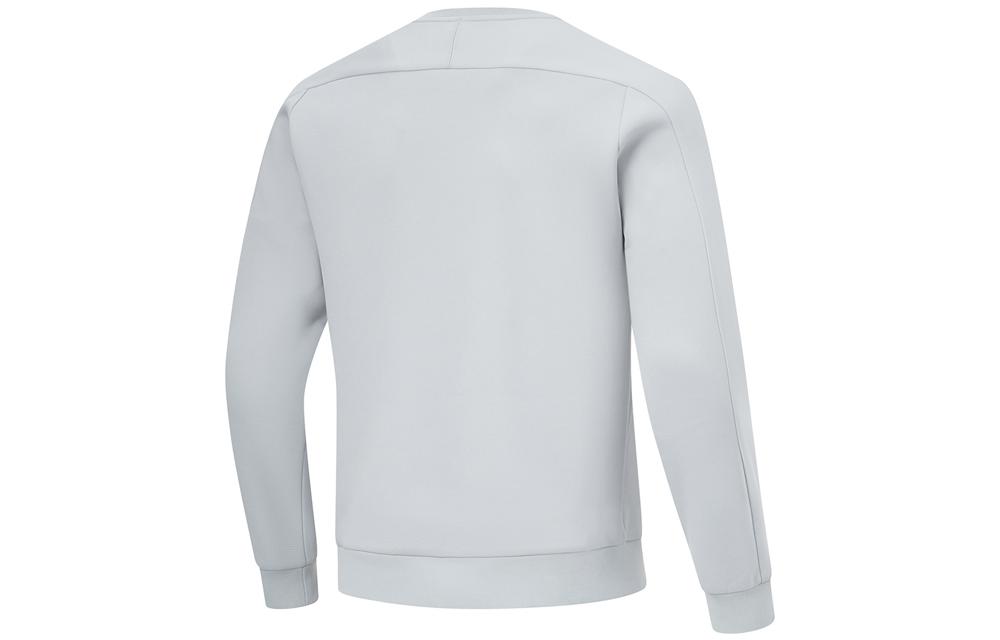 Li Ning Fitness Series Knitted Fabric Sweatshirt Men's Mist Gray AWDU057-9