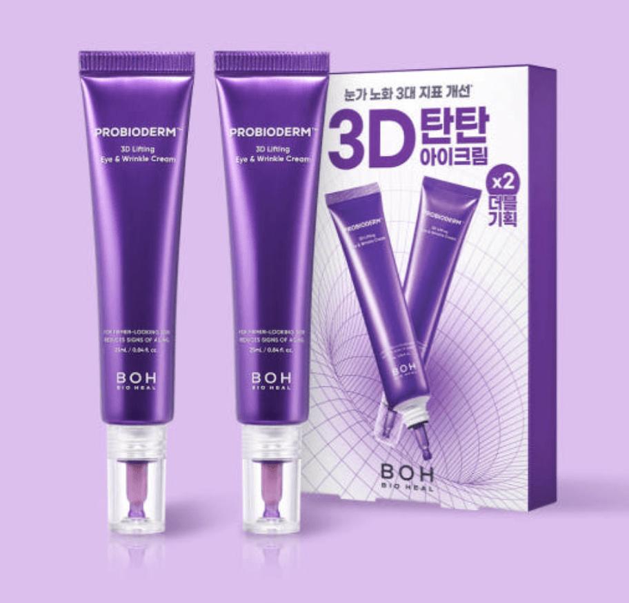 BIOHEAL BOH PROBIODERM 3D Лифтинг-крем для век и от морщин 25 мл Двойная упаковка / Антивозрастной, Увлажняющий, Корейская косметика, Kbeauty