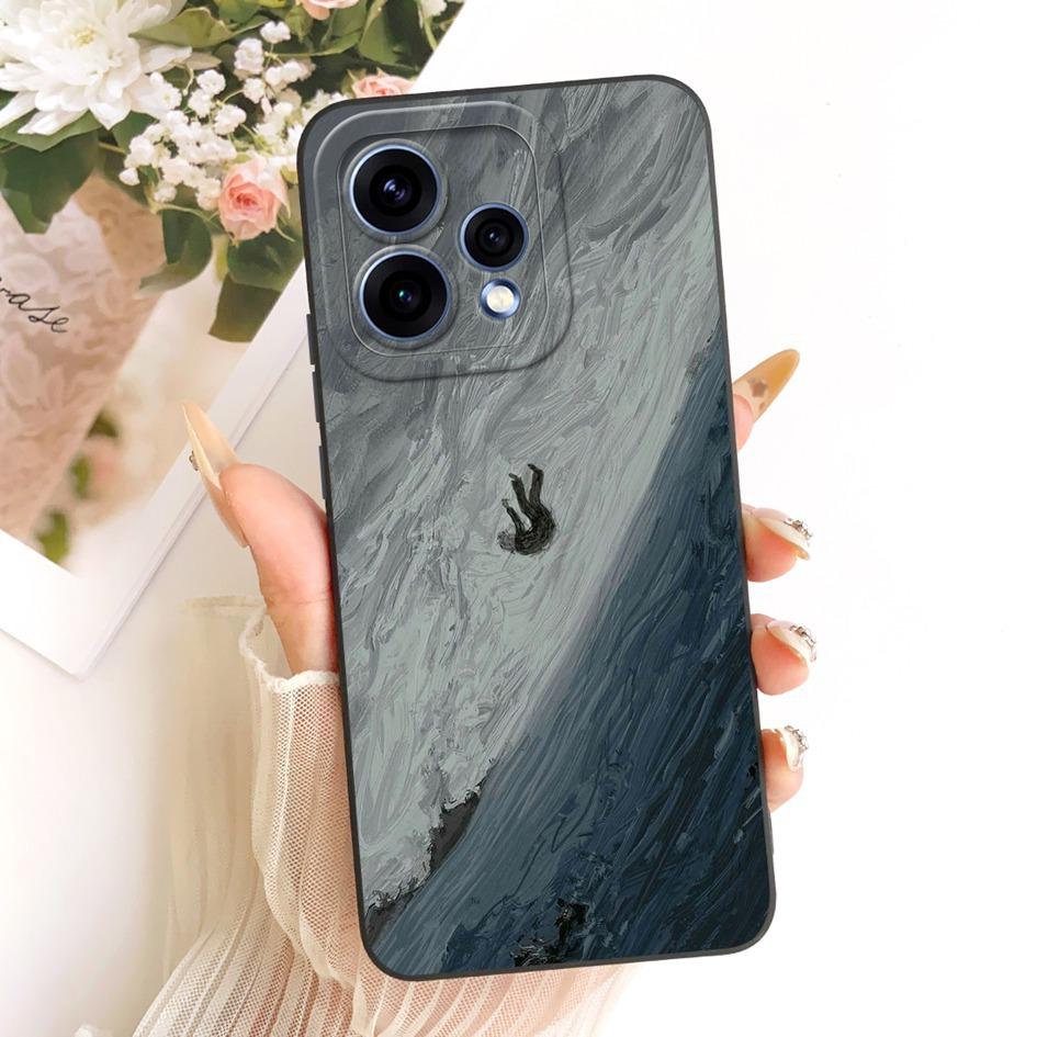Чехол для OPPO Reno 15 5G Чехол-крышка для Reno 15 Pro CPH2813 CPH2825 Новый стильный цветочный чехол из мягкого силикона для телефона OPPO Reno15 15c