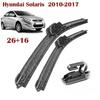 Бескаркасные передние щетки стеклоочистителя 26"+16" с креплением J-Hook для Hyundai Solaris, Accent RB, Kia Rio UB, Hyundai i20 PB, Kia Venga YN