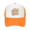 Pastel Bunny Lettering Spring Celebr Mesh Baseball Cap Casual Hat Outdoor  For Womens Unisex FeUnisex