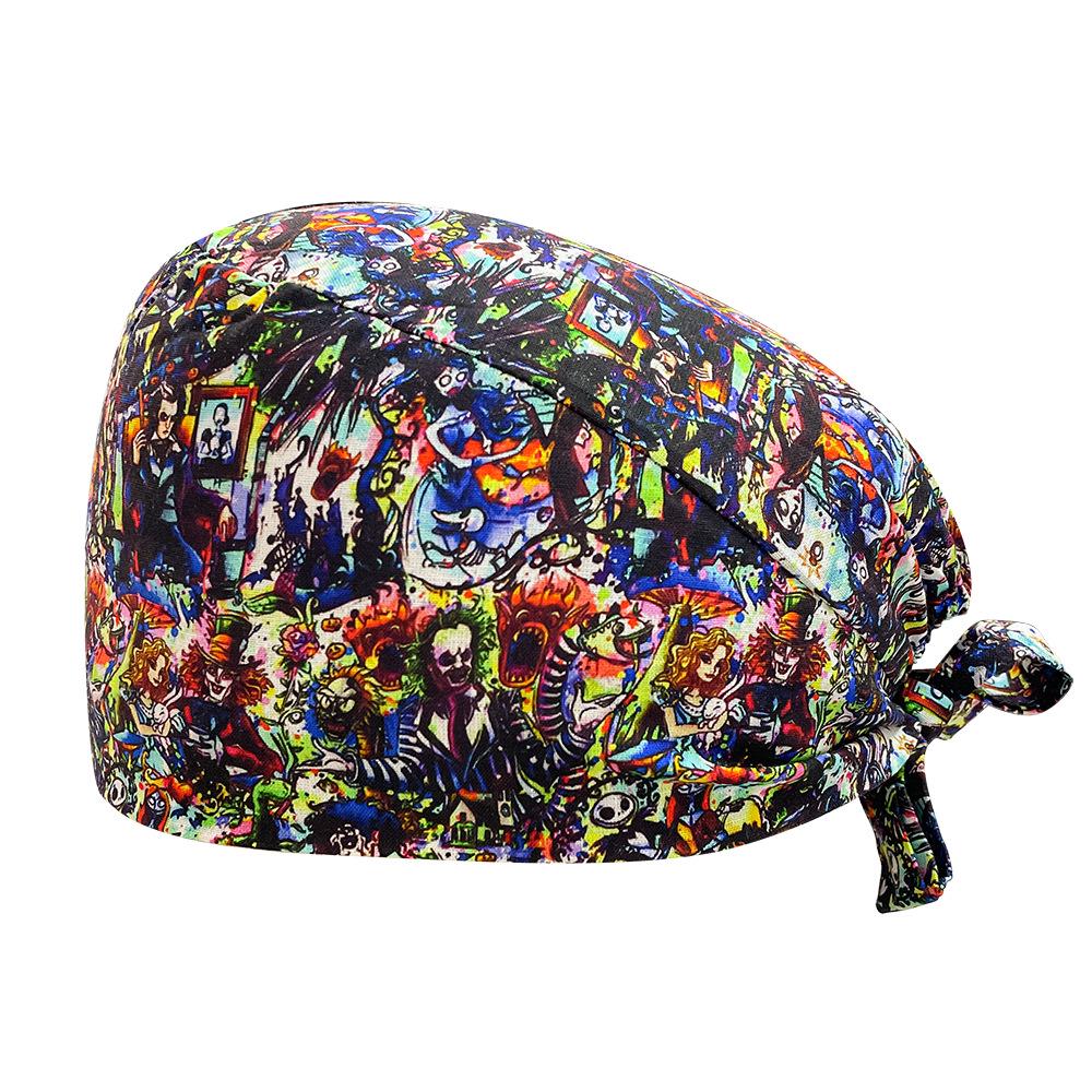 Унисекс Хлопковая Хирургическая Шапочка: Дышащий, Влагоотводящий для Стоматологов и Специалистов индустрии красоты