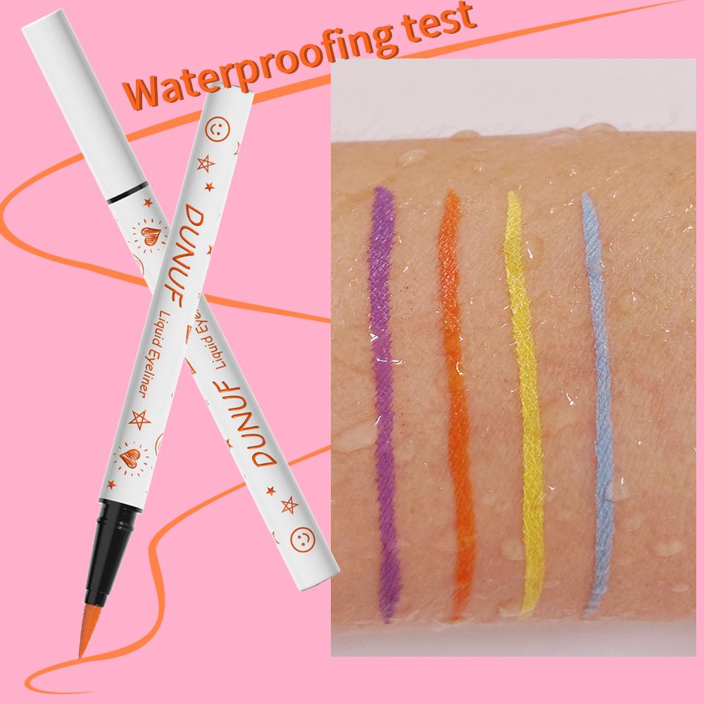 DUNUF 1 Pcs Long Lasting Eyeliner Ultra-fine Smooth Quick Dry Liquid Eyeliner Waterproof, Sweat-resistant and Beginner Friendly
