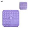 1pc Pet Lick Silicone Mat Dog Slow Food Plate Bathing Distraction Sucker Food Training Feeder Pet Supply