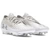 Under Armour Magnetico Elite 4 FG White Clay Metallic Silver Unisex Sneakers Grey 3027700-100