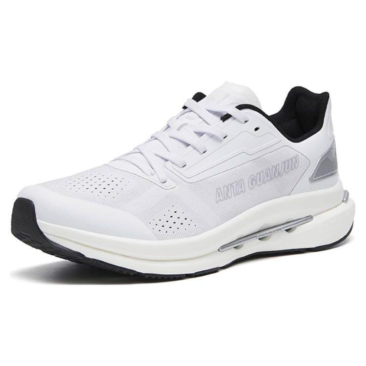 Anta Leak Blade Comfortable Cushioning Breathable Low top Nitrogen Technology Running Shoes Men's White 112245510A-1