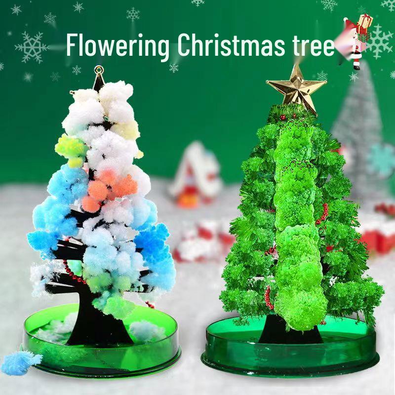 Magic Crystal Blossoms DIY Christmas Tree Science Kit for Kids