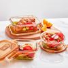 VISIONS Corning Amber Glass Food Container Set