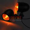 Universal Mini Chrome Matte Black Motorcycle Turn Signal Lights Bicycle Indicator Light for Harley Motorcycle Lighting Systems
