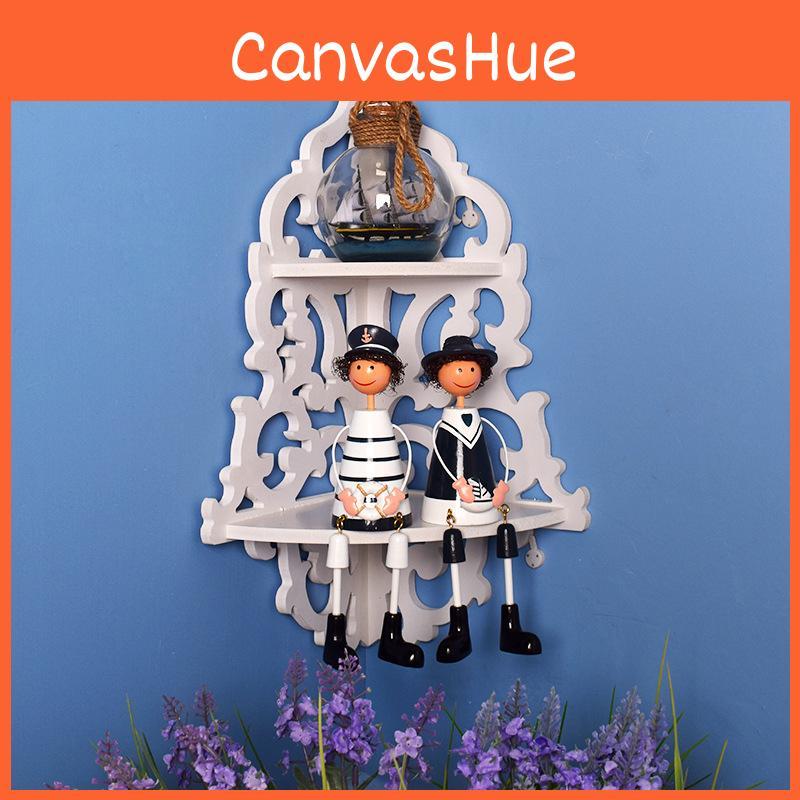 Countryside White European Corner Stand Flower Display Living Room Decoration