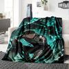 kaiju no 8 Print Flannel Blanket High Quality Warm Comfortable Cover for All Seasons Perfect for Gifts Home Decor