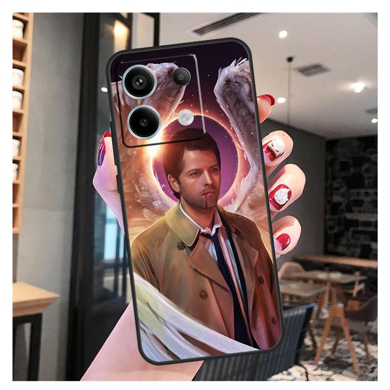 Angel Castiel Supernatural Case For Xiaomi Redmi 12 13 C 9C 10C Redmi Note 13 Pro 9 10 11 12 9S 10S 11S 12S Back Cover