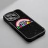Cartoon Gumball cute poster pattern Phone Case For iPhone 16 15 14 13 12 11 Plus Pro Max Lambskin Silicone Cover black