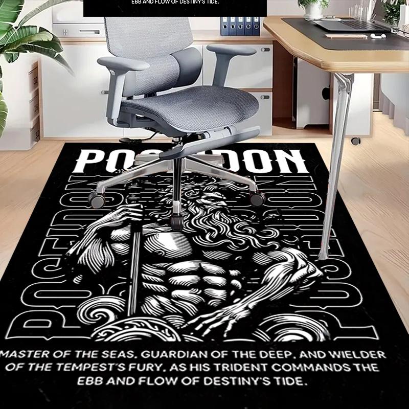 Poseidon Sea Master Guardian Carpet For Playroom Bedroom Living Room Sofa Home Decorkids Game Area Rug Nonslip Floor Mat