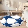 Football Round Carpet Perfect for Entryway Bedrooms Balcony Dormitory Anti-slip Round Rug Office home decor Spiritual Gift