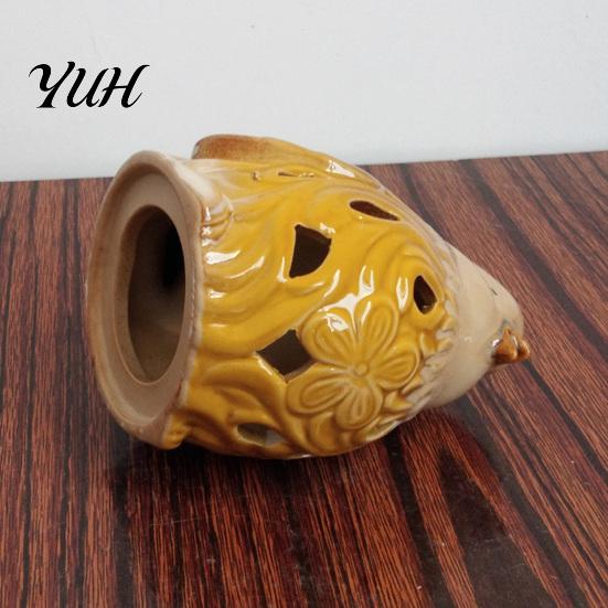 Керамическое украшение в виде птицы, полая фигурка, современная статуэтка для декора стола, полки, мини-скульптура животного для гостиной, спальни, офиса