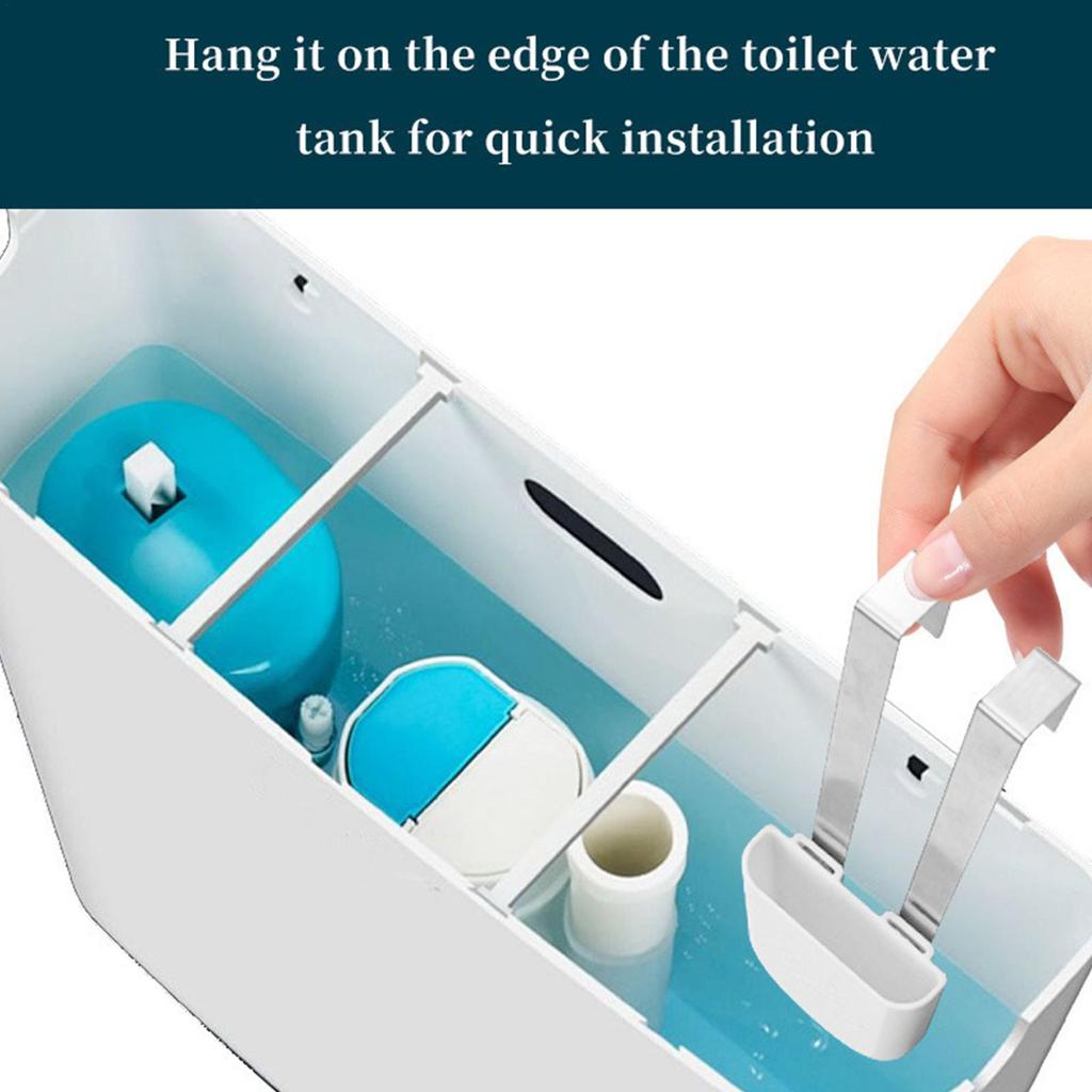 Toilet Tank Cleaner Tablet Holder Organizer Shelf Toilet Bowl Tablets Holder for Bathroom Home Apartment School Dorm Hotel