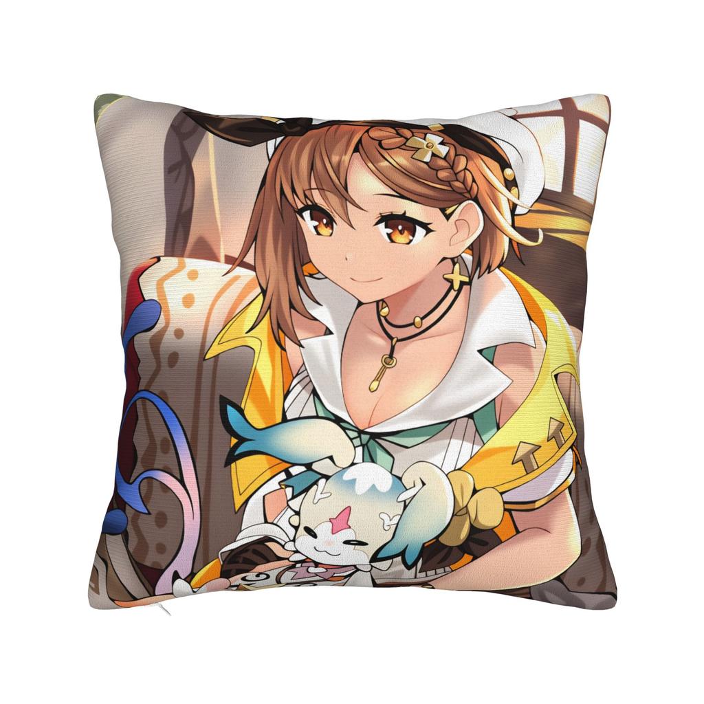 Game Atelier Ryza Pillow Cover Cute Funny Pillow Case For Sofa Home Decor Print Cushion Cover Gift