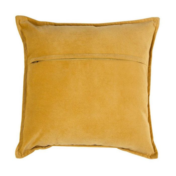 "Lilou" Velvet Effect Cushion 45 X 45 Cm Atmosphera - Ochre