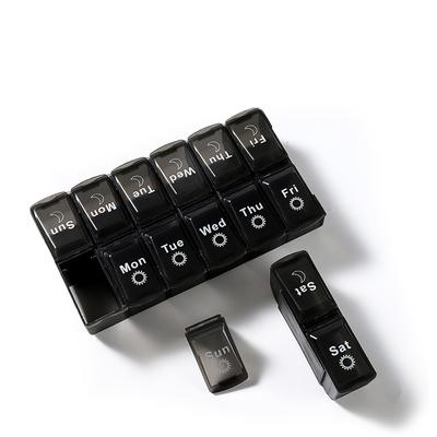 Футляр для таблеток на 7 дней в неделю, 14 сеток, диспенсер для таблеток, органайзер, коробка для таблеток