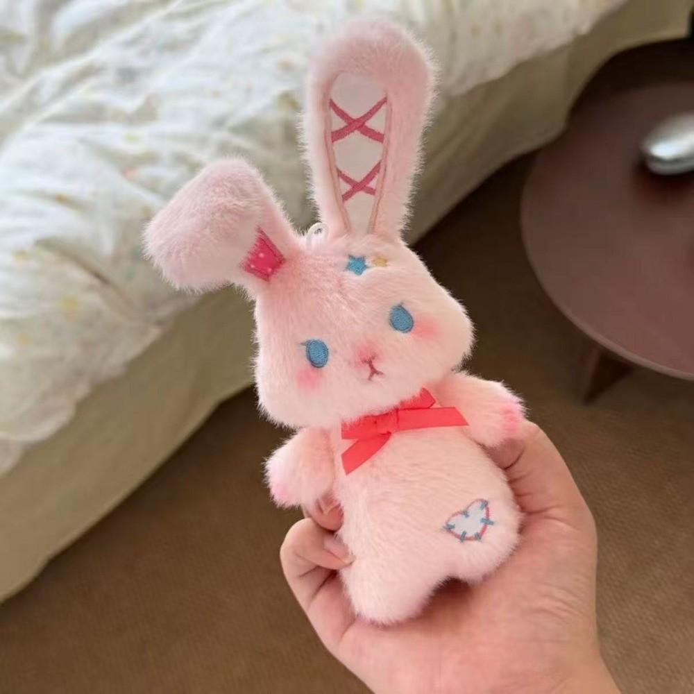 Soft Fluffy Bunny Pendant Miniature Size Astrology Bunny Keychain Birthday Present