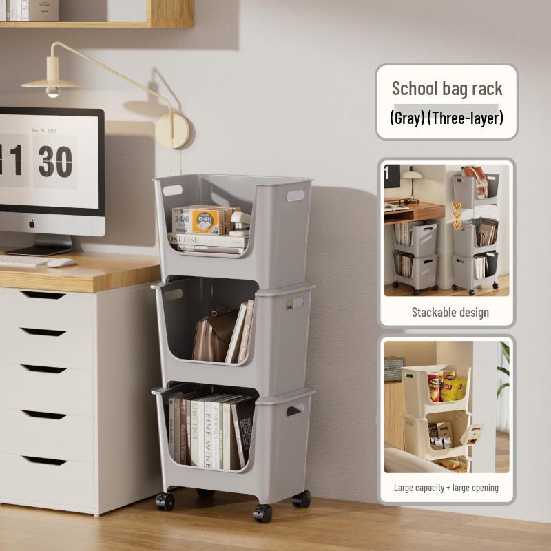 Многоярусные штабелируемые полки для хранения: Органайзер под стол на колесиках для закусок, напитков, игрушек и многого другого