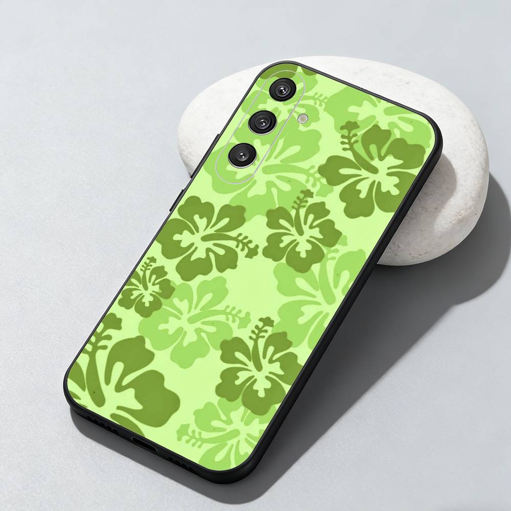 beach maple leaves Phone Case For Samsung Galaxy A73,A72,A71,A70,A52,A51 Others Soft Black Cover