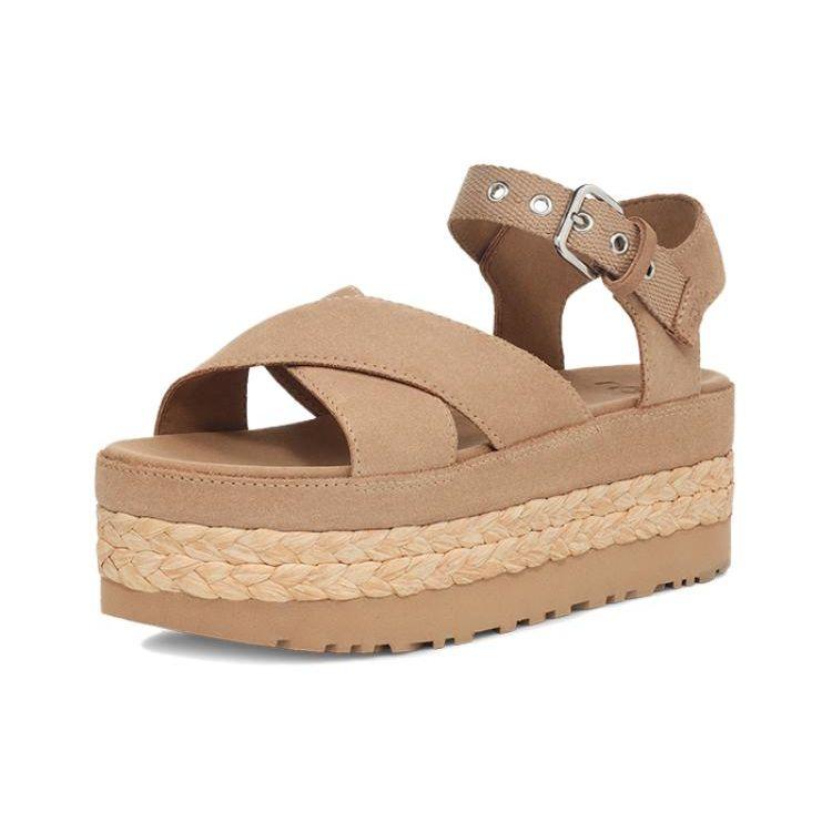 UGG Женские босоножки Aubrey на щиколотку Песочный 1152711-SAN