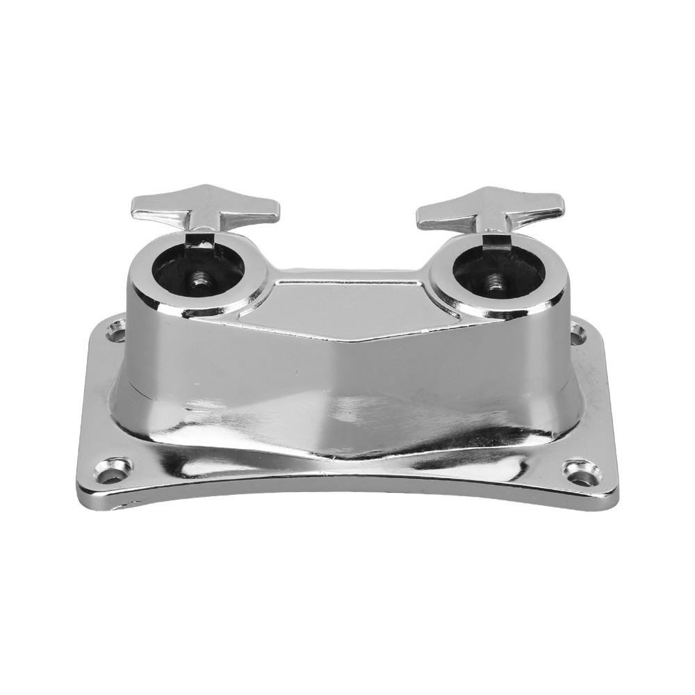 Silver Drum Mounting Bracket Metal Connecting Clamp Professional Mount Bracket Drum Set Accessory