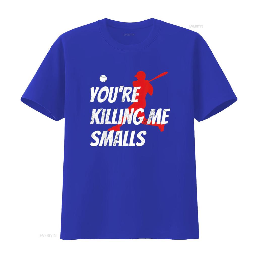 Baseball T Shirt You re Killin Me Smalls Funny Kids Youth Boy vintage Washed Casual Stylish homme Slightly Versatile Unisex
