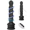 Remote Control Anal Vibrator Male Prostate Massager Wriggling Rotating Vibrating Anal Beads Adult Sex Toys with Suction Cup