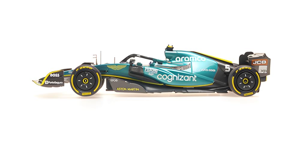 Mini Champs 1/43 Aston Martin Aramco Cognizant F1 Team AMR22 2022 Гран-при Абу-Даби Последняя гонка Себастьян Феттель